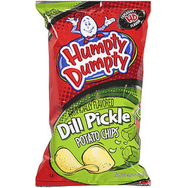 Humpty Dumpty Dill Pickle Potato Chips, 7 Oz.