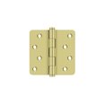 thumbnail image 3 of 4.0" x 1/4R Solid Brass Hinge 2/pk - Polished Brass, 3 of 3