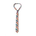 thumbnail image 3 of Geometric Necktie, Pastel Mosaic Circles, Dress Tie, 3.7", Peach Coral Blue, by Ambesonne, 3 of 3