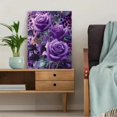 thumbnail image 5 of UXIEQU Purple Rose Butterfly Leopard Canvas Wall Art Print 15.75x11.81 Inches, 5 of 8