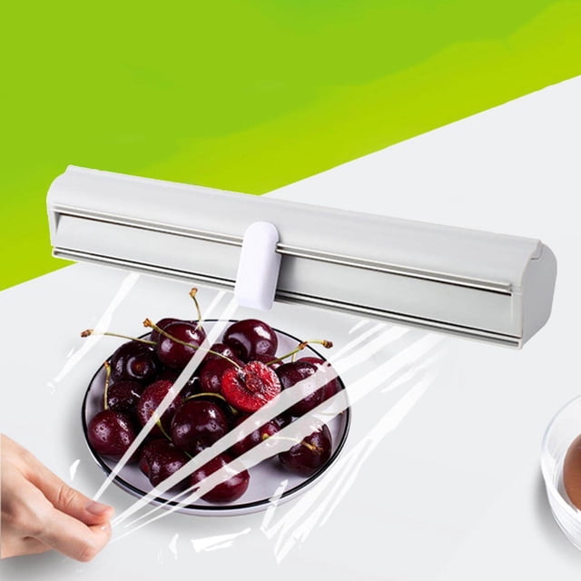 Xingzhi Reusable Food Wrap Cutter Cling Film Cutter Wrap Dispenser with Slide Cutter