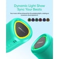 thumbnail image 3 of Altavoz Bluetooth CHIFENCHY PulseSound Teal con luces IPX5, 3 of 8