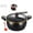 Black, variant on KUHBRCA Mini Pressure Cooker, 8L Fast Heating Pressure Pot with Lock Handles, Non-Stick & See-Through Lid for Gas/Induction Stoves for Soups & Stews-Family Size, White