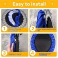 thumbnail image 3 of Mini Trampoline Spring Cover for Trampoline Edge Replacement for Indoor Outdoor Garden Rebounder 36inch Black, 3 of 8