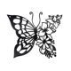 thumbnail image 1 of Decoración de pared mariposa colgante de metal negra Yuxing, 1 of 5