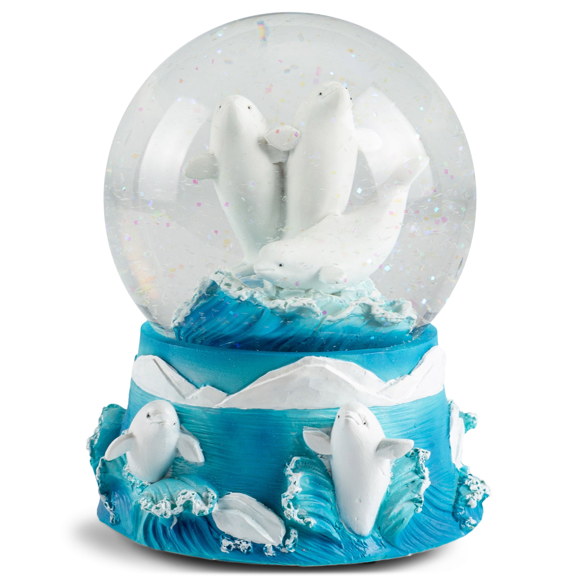 Palla Di Neve Musicale Water Globe Con Unicorno Pegaso Arcobaleno, Altezza 12,7 Cm, Suona 'The Unicorn', Base In Resina, Regalo Fantasia - 2