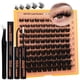 thumbnail image 1 of Kit de extensión de pestañas Focipeysa Thick Lash Full Volume 40P, 1 of 8