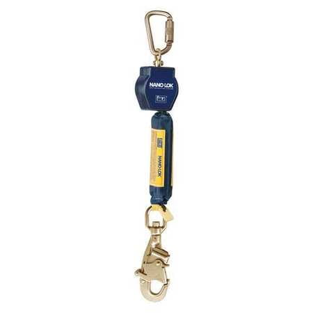 Self Retracting Web - Nano-Lok Self Retracting Lifeline with Anchor Hook, Web, 6 ft. (1.8 m) 3M DBI-SALA 3101216