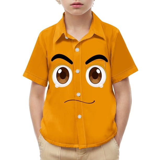Las Niñas Serán Camisa de Bruja de Niñas con Impresión Linda Y Bolsillo, Camisa de Vestido de Manga Corta de los Niños para el Uso Informal Y la Fiesta
