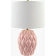 thumbnail image 2 of Livabliss Table Lamps, 22" Cagli Cottage Bedside Nightstand Table Lamp for Bedroom Living Room Office, Pink Body with White Shade (22"H x 14"W x 14"D), 2 of 5