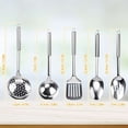 thumbnail image 2 of Deago 5 Pcs Stainless Steel Cooking Utensils Set Heat Resistant Kitchen Gadgets Utensil Set Includes Serving Spoon, Slotted Spatula, Large Spoon, Soup, Skimmer, 2 of 9
