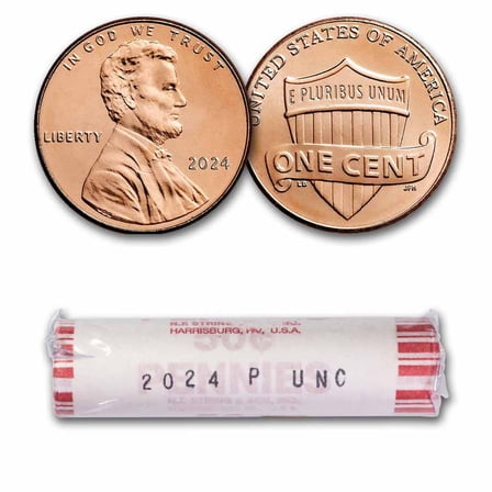 2024 Lincoln Cent 50-Coin Roll BU
