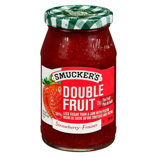 Smucker's Double Fruit Strawberry Fruit Spread 390mL