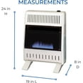 thumbnail image 6 of ProCom Heating Natural Gas Ventless Blue Flame Heater With Base Feet - 20,000 BTU, Manual Control - Model# MN200HBA-B, 6 of 6