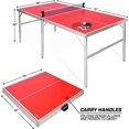 thumbnail image 4 of GoSports Mid-Size Indoor/Outdoor Table Tennis Game Set - Red, 4 of 5