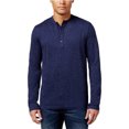 thumbnail image 1 of Michael Kors Jasper - Camiseta henley para hombre, color azul, talla mediana Michael Kors henley, 1 of 1