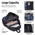 thumbnail image 4 of Pofeuu Dinosaurs Print Backpack Travel Backpacks With Lunch Bag Pencil Bag Set 3 pcs Set Cartoon Backpack, 4 of 7