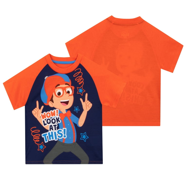 Blippi Boys Short Sleeve Pajamas Multicolor Sizes 2T 8 Walmart