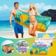 thumbnail image 1 of Xihbxyly Toalla de Playa de Microfibra, Diseño Resistente a La Arena y de Secado Rápido, Manta de Playa Compacta y Ligera, Ideal para Viajes y Piscina, Toalla Multiusos para Exteriores, Tamaño 76 X 1, 1 of 4