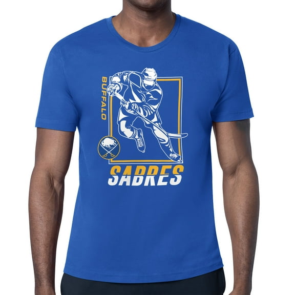 Men's Starter Royal Buffalo Sabres Player Grid T-Shirt