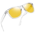 thumbnail image 1 of Gafas de conducción nocturna Joopin con marco transparente y lente amarilla UV400, 1 of 6
