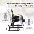 thumbnail image 4 of Auranook Outdoor Rocker Camping Chair for Adults, Portable Foldable Rocking Chair w/ Dual Springs, Padded Back, Armrests, Cup Holder, Storage Pocket, 4 of 9
