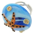 thumbnail image 2 of GlassOfVenice Murano Glass Ocean Life Adjustable Domed Ring, 2 of 4