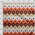 thumbnail image 3 of oneOone Viscose Chiffon Orange Fabric Geometric Craft Projects Decor Fabric Printed By The Yard 42 Inch Wide, 3 of 4