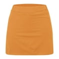 thumbnail image 3 of ZACPNCV Girl's Skorts Tummy Control Skorts Dressy Casual High Waist Athletic Shorts Skirts Orange 10-11 Years, 3 of 7