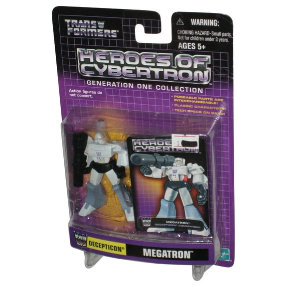 Transformers Heroes of Cybertron (2001) Hasbro G1 Decepticon Megatron Figure