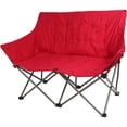 thumbnail image 3 of Ozark Trail Camping Love Seat Chair, Multipurpose, With Side Mesh Storage and Carry Bag, Red, 3 of 8