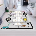thumbnail image 2 of Dreammotif Hopscotch Children's Room Carpet, Kids City Map Traffic Rug, Traaffic Racer Mat - High Quality, Soft and Durable, Perfect for Children's Room, 2 of 8