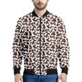 thumbnail image 3 of Chaqueta bomber con estampado 3D de vaca colorida para hombre y mujer, sudadera de primavera y otoño, chaquetas de calle de manga larga con cremallera, 3 of 5