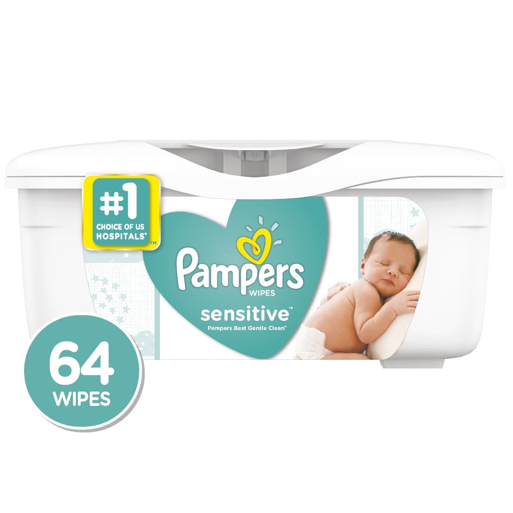 pampers sensitive wipes box