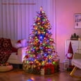thumbnail image 4 of Costway 7.5 FT Artificial Christmas Tree Pre-Lit Xmas Tree with 1195 Branch Tips, 4 of 10