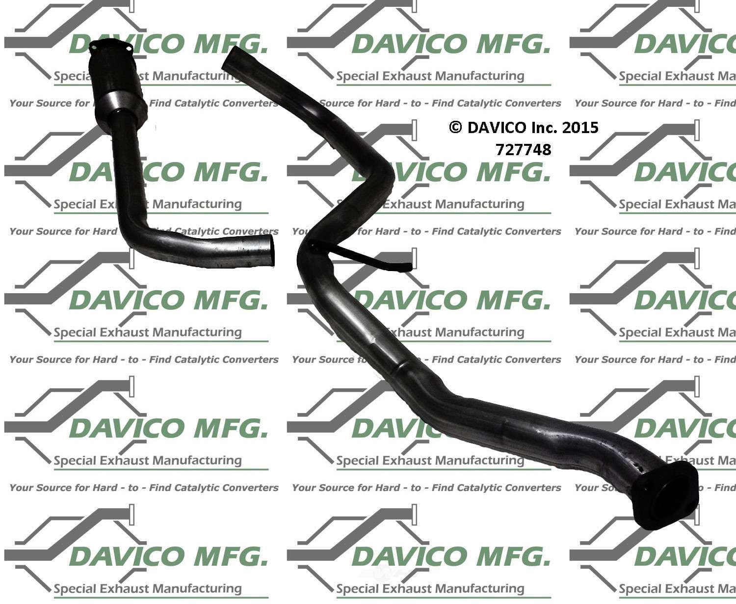Davico Mfg 727748 Exact-Fit Exhaust Pipe