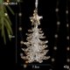 thumbnail image 3 of Guirnalda de decoración colgante para árbol de Navidad, cadena de cuentas, campana pequeña de Papá Noel, alce, copo de nieve, lazo, estrella, colgante, decoración de Año Nuevo, 3 of 5