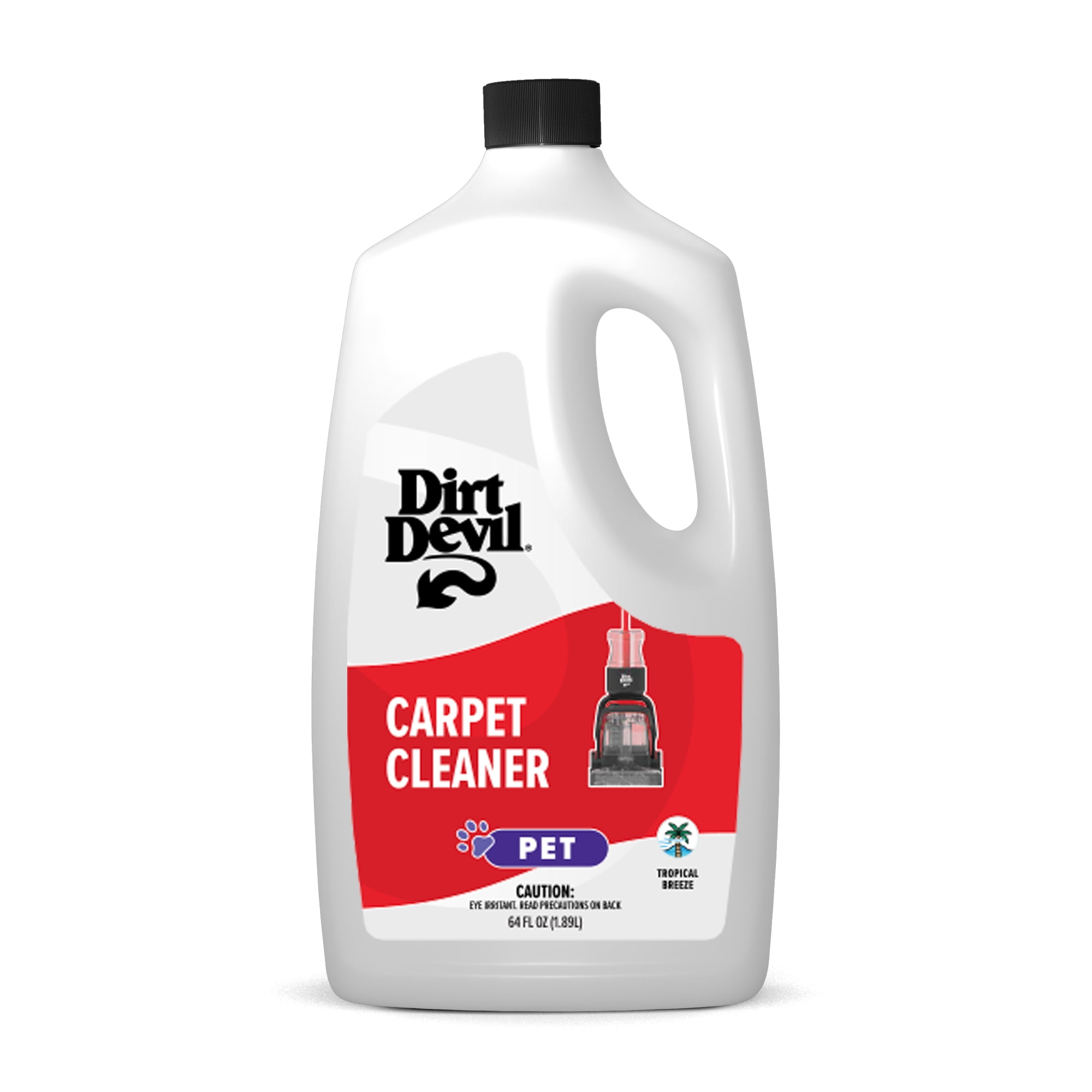 Dirt Devil Pet Carpet Cleaner Solution, Tropical Breeze, for Carpets and Rugs, Removed Pet Stains and Pet Odors, Powerful Cleaning, AD31926, 64 oz.