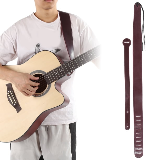 Cinturón de bajo eléctrico duradero Correa de bajo eléctrico de cuero Guitarra acústica para guitarra eléctrica Guitarra clásica Bajo eléctrico ANGGREK Otros
