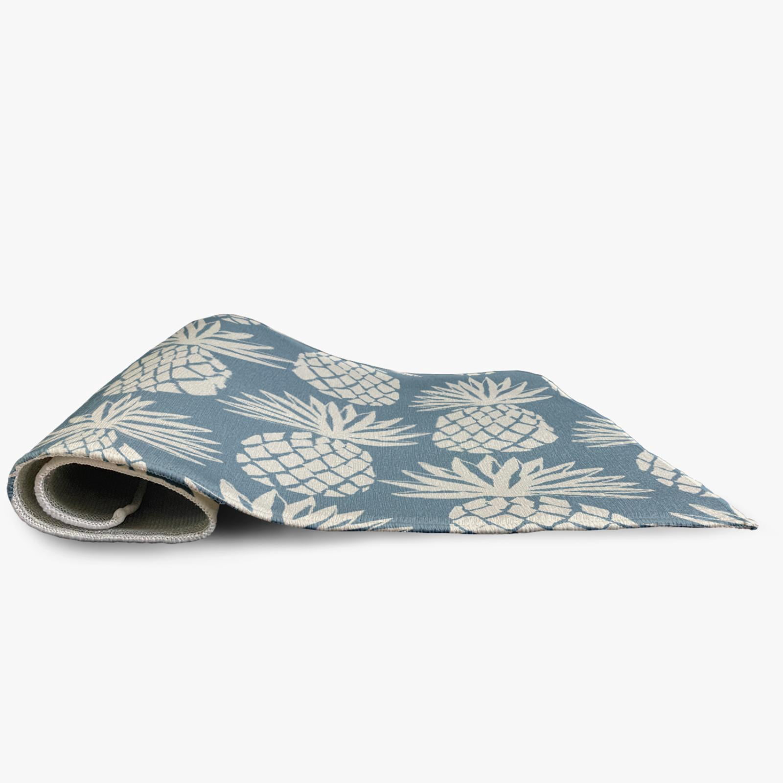 E by Design Pineapple Pattern Indoor/Outdoor Rug - Dusty Smoke - 2 x 3 ft.