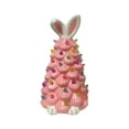 thumbnail image 1 of Lighted Easter Bunny Ceramic Tabletop Tree 9.6inch Pre-Lit Rabbit Figurines with Colorful Lamp Beads and Bunny Ear Top (Pink), 1 of 5