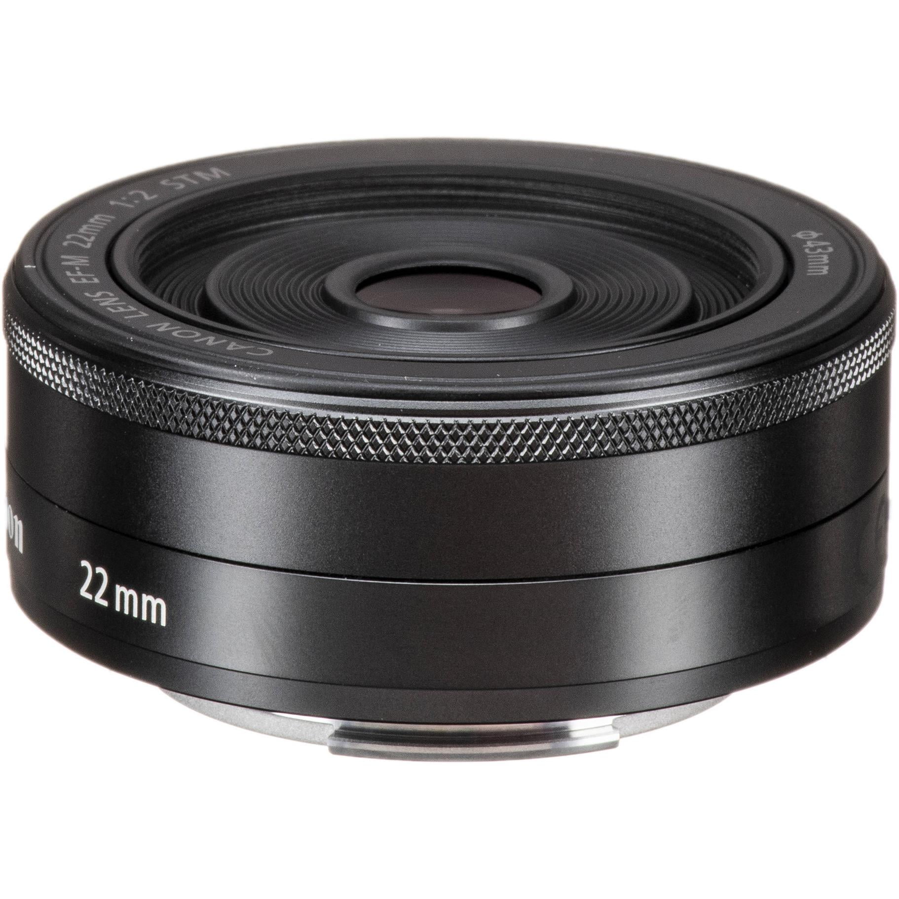 Canon EF-M 22mm f/2 STM Lens in Black (White Box) Compatible