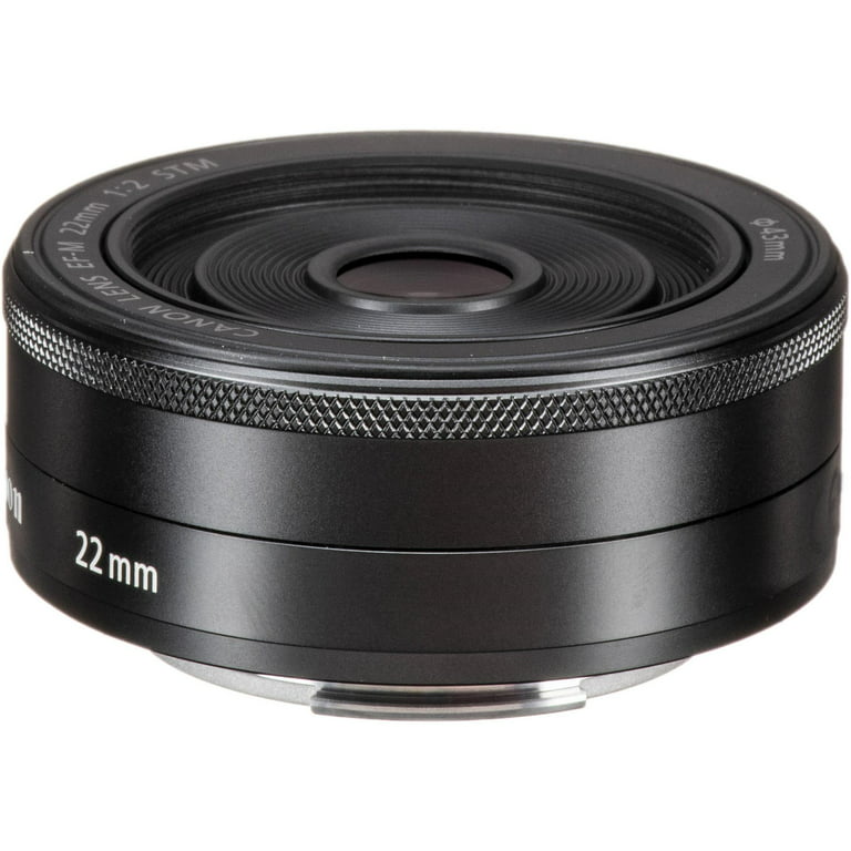 Canon EF-M 22mm f/2 STM Lens in Black (White Box) Compatible with