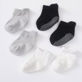 thumbnail image 4 of Knitted Socks with Anti Skid Bottom Unisex Baby Socks Solid Color Socks for Walking Playing & Crawling on Floors, 4 of 8