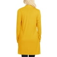 thumbnail image 3 of Women's Casual Long Sleeves Side Pockets Solid Cardigan, 3 of 3