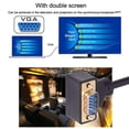 thumbnail image 4 of Chenyang 100CM 90 Degree Up Angled VGA RGB Male to Straight Male Extension Cable 3COAX+6C for Monitor Projector Computer, 4 of 9