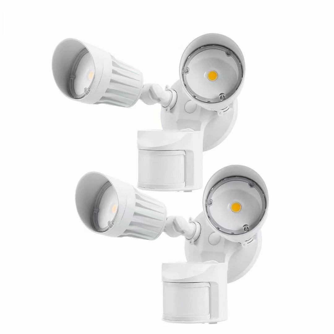 LEONLITE DualHead LED Outdoor Security Light for Patio, Motion