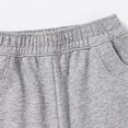thumbnail image 6 of Plebaso Girls Boys Straight Leg Sweatpants High Elastic Waist Trousers Open Bottom Cotton Pants with Pockets, 6 of 7