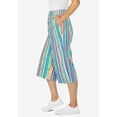 thumbnail image 4 of Woman Within Plus Size Elastic-Waist Pull-On Knit Pocket Capri Pants, 4 of 6