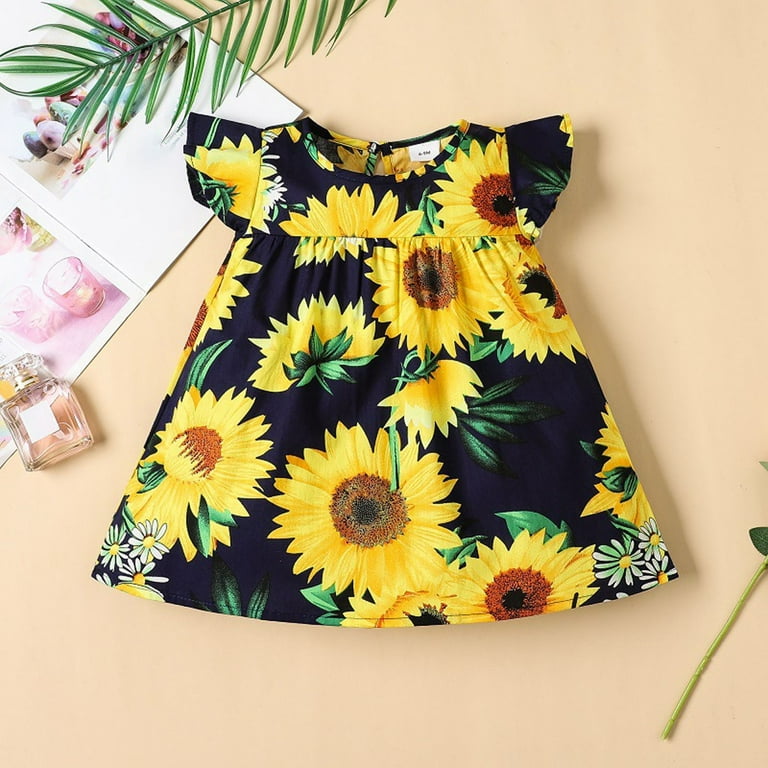 Flower girl dresses sunflower hot sale